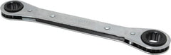 Lang - 9/16" x 5/8" 12 Point Ratcheting Box Wrench - Double End, 8-1/8" OAL, Steel - Americas Industrial Supply