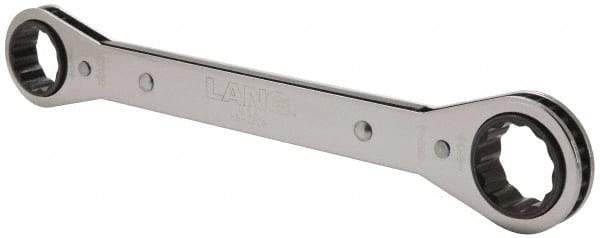 Lang - 13/16" x 7/8" 12 Point Ratcheting Box Wrench - Double End, 9-1/4" OAL, Steel - Americas Industrial Supply