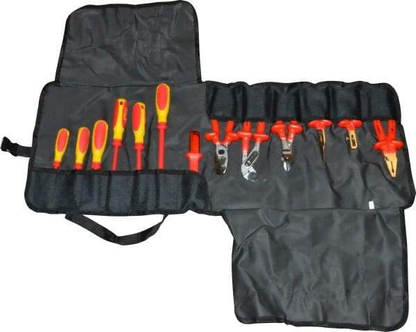 Knipex - 13 Piece Insulated Tool Set - Comes with Tool Pouch - Americas Industrial Supply