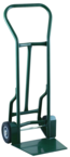 Shovel Nose Freight, Dock and Warehouse 900 lb Capacity Hand Truck - 1-1/4" Tubular steel frame robotically welded - 1/4" High strength tapered steel base plate -- 8" Solid Rubber wheels - Americas Industrial Supply