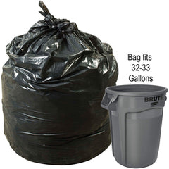 33 gal, .59 mil, Black, 33″ × 39″ - Case of 250, Revolution Bag Eco Max Low Density Can liners - Americas Industrial Supply