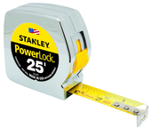 STANLEY® PowerLock® Classic Tape Measure 1" x 25' - Americas Industrial Supply