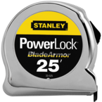 STANLEY® PowerLock® Tape Measure with BladeArmor® Coating 1" x 25' - Americas Industrial Supply