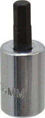 Proto - 3/8" Drive, 6mm Hex Bit Socket - 1-49/64" OAL, 3/4" Bit Length - Americas Industrial Supply