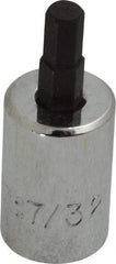 Proto - 3/8" Drive, 7/32" Hex Bit Socket - 1-13/16" OAL, 3/4" Bit Length - Americas Industrial Supply