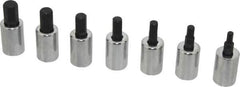 Proto - 7 Piece 3/8" Drive Metric Hex Bit Socket Set - 4 to 10mm Hex - Americas Industrial Supply