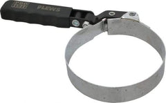 Plews - 4-1/8 to 4-1/2" Diam, Swivel Handle Large Oil Filter Wrench - Steel, For Use with Filters from 4-1/8 to 4-1/2" - Americas Industrial Supply