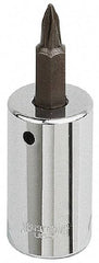 Armstrong - 1/4" Drive, T27 Torx Bit Socket - 1-9/16" OAL - Americas Industrial Supply