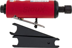 Sioux Tools - 1/4" Collet, Straight Handle, Straight Air Die Grinder - 22,000 RPM, Rear Exhaust, 16 CFM, 0.5 hp, 6.21 bar, 1/4 NPT - Americas Industrial Supply