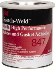 3M - 32 oz Can Brown Butyl Rubber Gasket Sealant - 300°F Max Operating Temp, Series 847 - Americas Industrial Supply