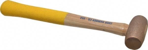 Cook Hammer - 1 Lb Head Nonsparking Mallet - 12" OAL, Wood Handle - Americas Industrial Supply