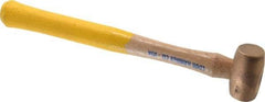 Cook Hammer - 1/2 Lb Head Nonsparking Mallet - 12" OAL, Wood Handle - Americas Industrial Supply