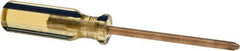 Ampco - #2, 7-1/2" OAL, Nonsparking Phillips Screwdriver - 4" Blade Length, Round Shank, Acetate Handle - Americas Industrial Supply