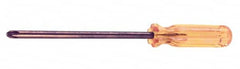Ampco - #4, 13" OAL, Nonsparking Phillips Screwdriver - 8" Blade Length, Round Shank, Acetate Handle - Americas Industrial Supply