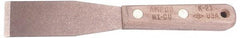 Ampco - 1-1/4" Wide Nickel Copper Putty Knife - Stiff, Wood Handle, 7-3/4" OAL - Americas Industrial Supply