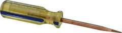 Ampco - Nonsparking Slotted Screwdriver - Round Shank, Acetate Handle - Americas Industrial Supply