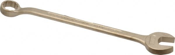 Ampco - 7/8" 12 Point Offset Combination Wrench - 15° Offset Angle, 13-1/4" OAL, Aluminum Bronze, Plain Finish - Americas Industrial Supply