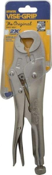 Irwin - 10" OAL Locking Jaw Locking Pliers - 5/8 to 1-1/8" Jaw Opening, Standard Handle - Americas Industrial Supply