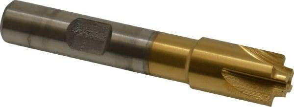 Keo - 1/32" Radius, 7/16" Mill Diam, 4 Flute High Speed Steel Corner Rounding End Mill - Single End, TiN Finish, 1/4" Tip Diam, 2-1/2" OAL, 3/8" Shank Diam - Americas Industrial Supply