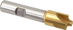 Keo - 1/8" Radius, 5/8" Mill Diam, 4 Flute High Speed Steel Corner Rounding End Mill - Single End, TiN Finish, 1/4" Tip Diam, 3" OAL, 1/2" Shank Diam - Americas Industrial Supply