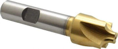 Keo - 5/32" Radius, 3/4" Mill Diam, 4 Flute High Speed Steel Corner Rounding End Mill - Single End, TiN Finish, 5/16" Tip Diam, 3" OAL, 1/2" Shank Diam - Americas Industrial Supply
