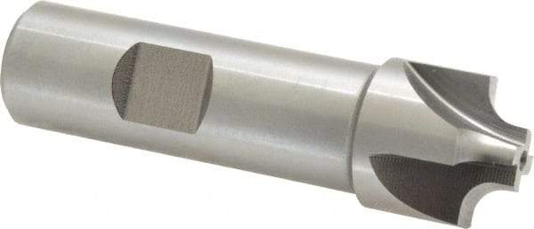 Keo - 3/16" Radius, 7/8" Mill Diam, 4 Flute High Speed Steel Corner Rounding End Mill - Single End, Uncoated, 3/8" Tip Diam, 3-1/8" OAL, 3/4" Shank Diam - Americas Industrial Supply