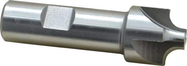 Keo - 1/4" Radius, 1" Mill Diam, 4 Flute High Speed Steel Corner Rounding End Mill - Single End, Uncoated, 3/8" Tip Diam, 3-1/4" OAL, 3/4" Shank Diam - Americas Industrial Supply