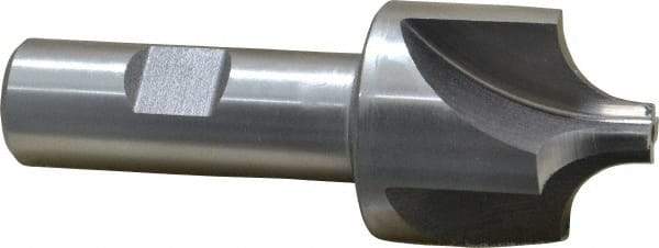 Keo - 7/16" Radius, 1-3/8" Mill Diam, 4 Flute High Speed Steel Corner Rounding End Mill - Single End, Uncoated, 3/8" Tip Diam, 3-3/4" OAL, 3/4" Shank Diam - Americas Industrial Supply
