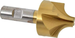 Keo - 5/8" Radius, 1-15/16" Mill Diam, 4 Flute High Speed Steel Corner Rounding End Mill - Single End, TiN Finish, 9/16" Tip Diam, 4" OAL, 3/4" Shank Diam - Americas Industrial Supply