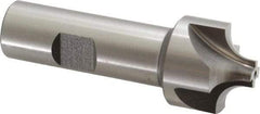 Keo - 8mm Radius, 1-1/8" Mill Diam, 4 Flute High Speed Steel Corner Rounding End Mill - Single End, Uncoated, 3-1/4" OAL, 3/4" Shank Diam - Americas Industrial Supply