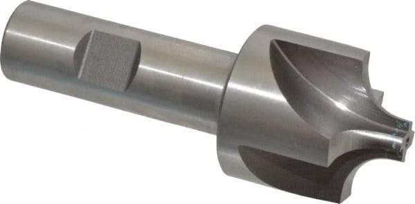 Keo - 10mm Radius, 1-3/8" Mill Diam, 4 Flute High Speed Steel Corner Rounding End Mill - Single End, Uncoated, 3-3/4" OAL, 3/4" Shank Diam - Americas Industrial Supply