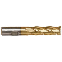 Niagara Cutter - 1-1/4", 1-5/8" LOC, 1-1/4" Shank Diam, 4-1/8" OAL, 2 Flute, Cobalt Square End Mill - Americas Industrial Supply