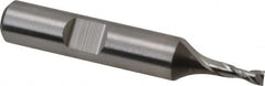 Niagara Cutter - 1/8", 3/8" LOC, 3/8" Shank Diam, 2-5/16" OAL, 2 Flute, Cobalt Square End Mill - Single End, Uncoated, Spiral Flute, 30° Helix, Centercutting, Right Hand Cut, Right Hand Flute, Series SP205 - Americas Industrial Supply