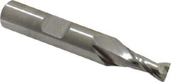 Niagara Cutter - 1/4", 1/2" LOC, 3/8" Shank Diam, 2-5/16" OAL, 2 Flute, Cobalt Square End Mill - Single End, Uncoated, Spiral Flute, 30° Helix, Centercutting, Right Hand Cut, Right Hand Flute, Series SP205 - Americas Industrial Supply