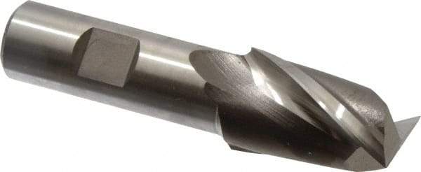 Niagara Cutter - 1", 1-1/2" LOC, 3/4" Shank Diam, 3-3/4" OAL, 2 Flute, Cobalt Square End Mill - Single End, Uncoated, Spiral Flute, 30° Helix, Centercutting, Right Hand Cut, Right Hand Flute, Series SP205 - Americas Industrial Supply