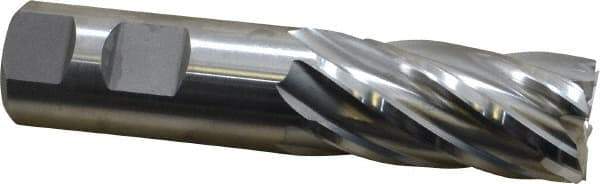 Niagara Cutter - 1", 2" LOC, 1" Shank Diam, 4-1/2" OAL, 6 Flute, Cobalt Square End Mill - Single End, Uncoated, Spiral Flute, 30° Helix, Centercutting, Right Hand Cut, Right Hand Flute, Series SPC408 - Americas Industrial Supply