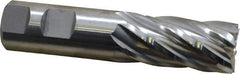 Niagara Cutter - 1", 2" LOC, 1" Shank Diam, 4-1/2" OAL, 6 Flute, Cobalt Square End Mill - Single End, Uncoated, Spiral Flute, 30° Helix, Centercutting, Right Hand Cut, Right Hand Flute, Series SPC408 - Americas Industrial Supply