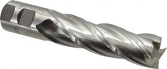 Niagara Cutter - 1-1/4", 4" LOC, 1-1/4" Shank Diam, 6-1/2" OAL, 4 Flute, Cobalt Square End Mill - Single End, Uncoated, Spiral Flute, 30° Helix, Centercutting, Right Hand Cut, Right Hand Flute, Series SPC408 - Americas Industrial Supply
