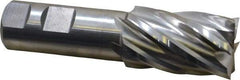 Niagara Cutter - 1-1/4", 2" LOC, 1" Shank Diam, 4-1/2" OAL, 6 Flute, Cobalt Square End Mill - Single End, Uncoated, Spiral Flute, 30° Helix, Centercutting, Right Hand Cut, Right Hand Flute, Series SPC408 - Americas Industrial Supply