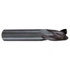 6mm Dia. x 57mm Overall Length 3-Flute Square End Solid Carbide SE End Mill-Round Shank-Center Cut-Firex - Americas Industrial Supply