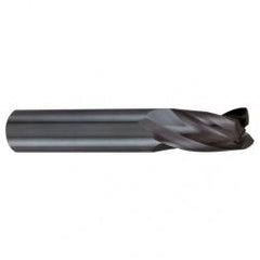 6mm Dia. x 57mm Overall Length 3-Flute Square End Solid Carbide SE End Mill-Round Shank-Center Cut-Firex - Americas Industrial Supply