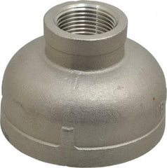 Merit Brass - 2 x 3/4" Grade 304 Stainless Steel Pipe Reducer Coupling - FNPT x FNPT End Connections, 150 psi - Americas Industrial Supply