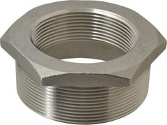 Merit Brass - 4 x 3" Grade 304 Stainless Steel Pipe Hex Bushing - MNPT x FNPT End Connections, 150 psi - Americas Industrial Supply