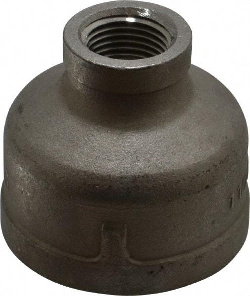 Merit Brass - 1-1/2 x 1/2" Grade 316 Stainless Steel Pipe Reducer Coupling - FNPT x FNPT End Connections, 150 psi - Americas Industrial Supply
