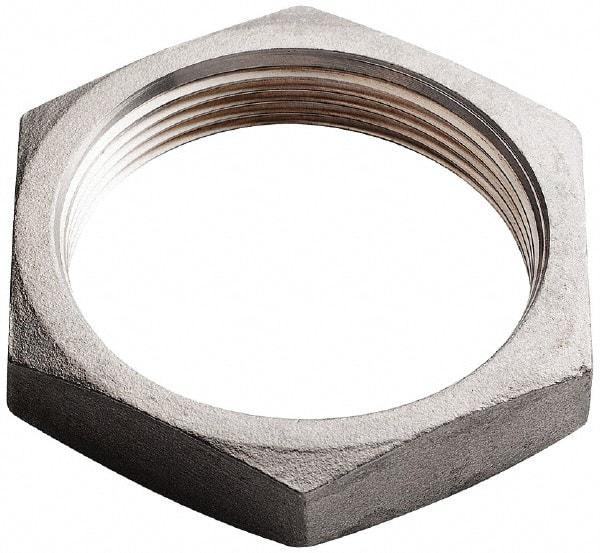Merit Brass - 2-1/2" Grade 304 Stainless Steel Pipe Locknut - FNPSL End Connections, 150 psi - Americas Industrial Supply