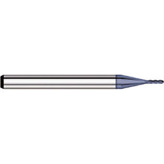 Titan USA - Ball End Mills; Mill Diameter (Decimal Inch): 0.0600 ; Number of Flutes: 4 ; Length of Cut (Decimal Inch): 0.1800 ; Material: Solid Carbide ; Overall Length (Inch): 1-1/2 ; Overall Length (Decimal Inch): 1.5000 - Exact Industrial Supply