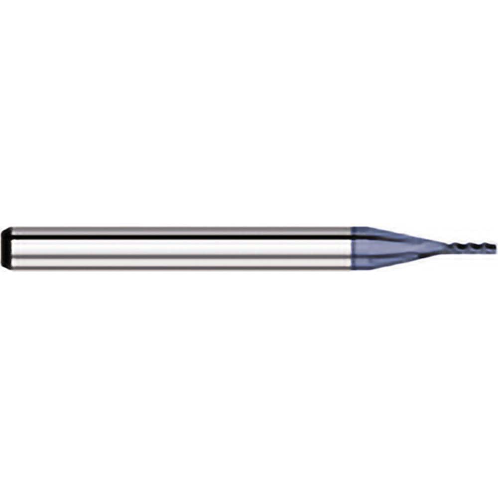 Titan USA - Square End Mills; Mill Diameter (Decimal Inch): 0.0410 ; Number of Flutes: 4 ; Length of Cut (Decimal Inch): 0.1230 ; Material: Solid Carbide ; Finish/Coating: AlTiN ; Shank Diameter (Inch): 1/8 - Exact Industrial Supply