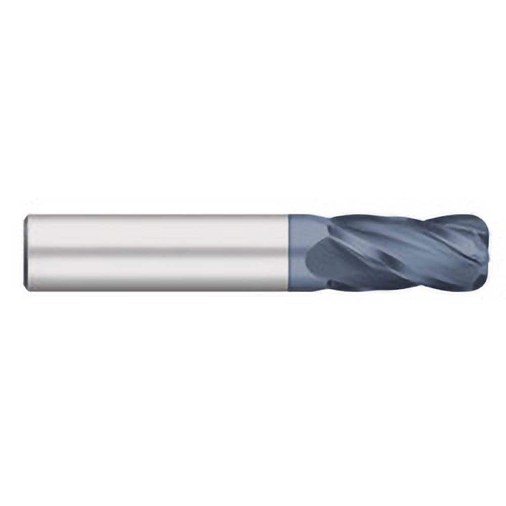 Titan USA - Corner Radius & Corner Chamfer End Mills; Mill Diameter (Inch): 1/4 ; Mill Diameter (Decimal Inch): 0.2500 ; End Type: Corner Radius ; Corner Radius (mm): 0.50 ; Corner Radius (Decimal Inch): 0.0200 ; Number of Flutes: 4 - Exact Industrial Supply