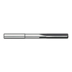 Chucking Reamer: 0.208″ Dia, 3″ OAL, 1″ Flute Length, Straight Shank, Solid Carbide 4 Flute