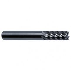 25mm Dia. - 121mm OAL - 45° Helix Bright Carbide End Mill - 10 FL - Americas Industrial Supply